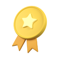 Ícone medalha gradiente