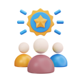 pessoas 3d icon
